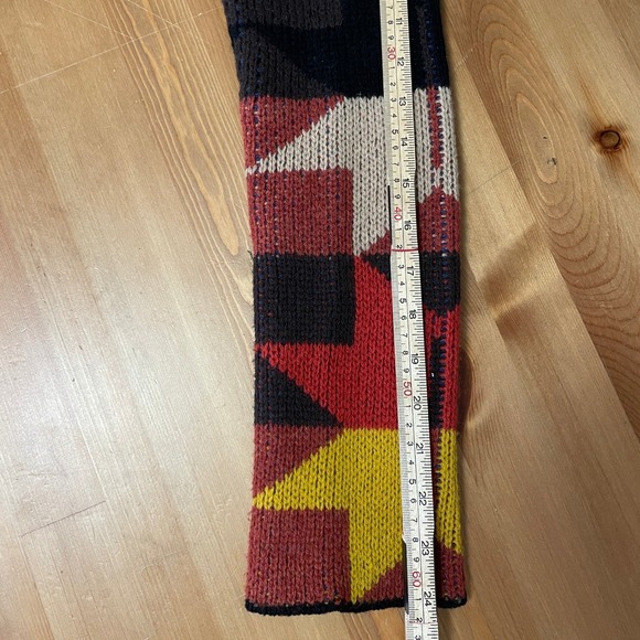 Sparrow Anthropologie Lonestar Lambswool Geometric Longline Cardigan Sweater S - Picture 11 of 12